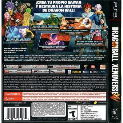 Dragon Ball Xenoverse Ps3 (Jogo Mídia Física Playstation 3)