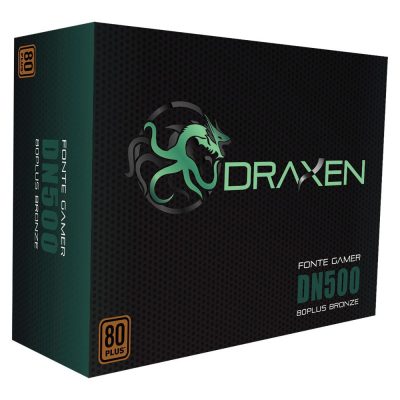 Fonte Gamer Atx 500W 80 Plus Bronze Pfc Ativo Dn500