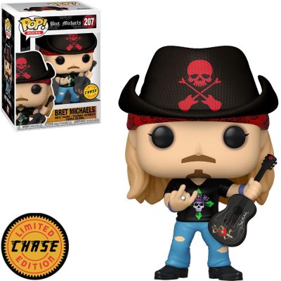 Funko Pop Bret Michaels 207 (Hat) (Chase) (Rocks)