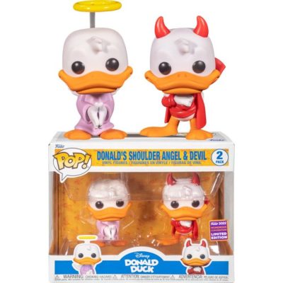 Funko Pop Donald's Shoulder Angel & Devil 2 Pack (Pato Donald) (Disney) (2022 Wondrous Convention Limited Edition)