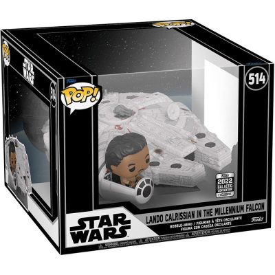 Funko Pop Lando Calrissian In The Millennium Falcon 514 (Rides Deluxe) (Star Wars) (2022 Galactic Convention)