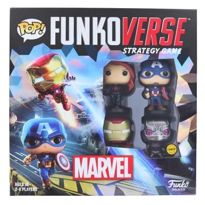 Funko Pop Funkoverse Strategy Game Marvel 100 4-Pack Base Set (Chase) (Com 4 Miniaturas)