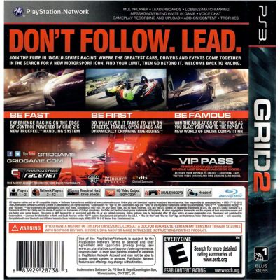 Grid 2 Ps3 (Jogo Mídia Física) (Playstation 3)