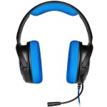 Headset Gamer Corsair Hs35 Stereo Ps4/Pc/Mobile Preto/Azul Drivers 50Mm (Novo) (Novo)