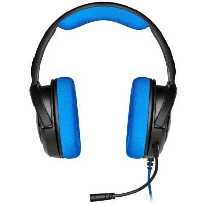 Headset Gamer Corsair Hs35 Stereo Ps4/Pc/Mobile Preto/Azul Drivers 50Mm (Novo) (Novo)