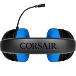 Headset Gamer Corsair Hs35 Stereo Ps4/Pc/Mobile Preto/Azul Drivers 50Mm (Novo) (Novo)