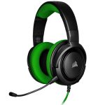 Headset Gamer Corsair Hs35 Stereo Xone/Pc/Mobile Preto/Verde Drivers 50Mm