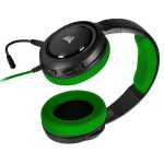 Headset Gamer Corsair Hs35 Stereo Xone/Pc/Mobile Preto/Verde Drivers 50Mm