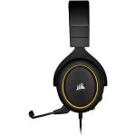 Headset Gamer Corsair Hs60 Pro Surround 7.1 Preto/Amarelo Drivers 50Mm Ca-9011214-Na (Novo)