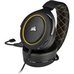 Headset Gamer Corsair Hs60 Pro Surround 7.1 Preto/Amarelo Drivers 50Mm Ca-9011214-Na (Novo)