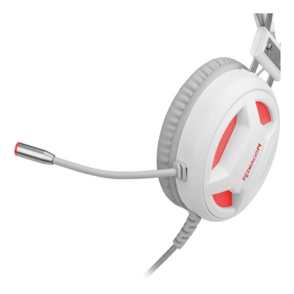 Headset Gamer Redragon Minos Lunar White, Usb, Driver 50Mm, Plug And Play, Branco - H210w