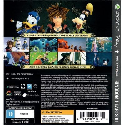 Kingdom Hearts Iii Xbox One (Jogo Mídia Física)