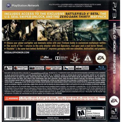 Medal Of Honor Warfighter Ps3