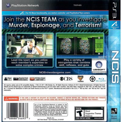 Ncis Based On Tv Series Ps3 (Jogo Mídia Física Playstation 3)