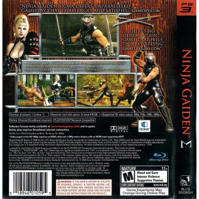 Ninja Gaiden Sigma Ps3 (Greatest Hits)