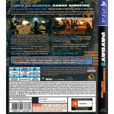 Payday 2 Crimewave Edition Ps4