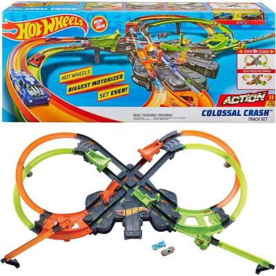 Pista Hot Wheels Batida Colossal Gigante De Batidas Gfh87 (Colossal Crash Track Set) (Novo)