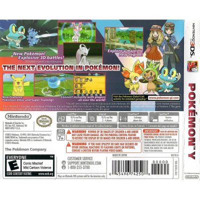 Pokémon Y Nintendo 3Ds (Jogo Mídia Física)