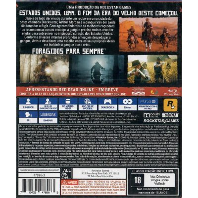 Red Dead Redemption 2 Ps4