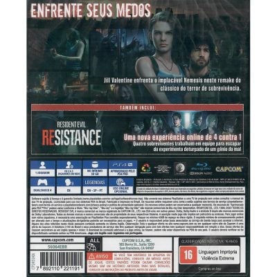 Resident Evil 3 Ps4