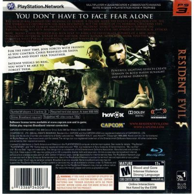Resident Evil 5 Ps3