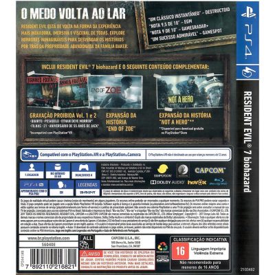 Resident Evil 7 Gold Edition Ps4