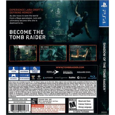 Shadow Of The Tomb Raider Ps4 #1