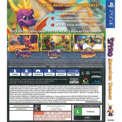 Spyro Reignited Trilogy Ps4 (Jogo Mídia Física)