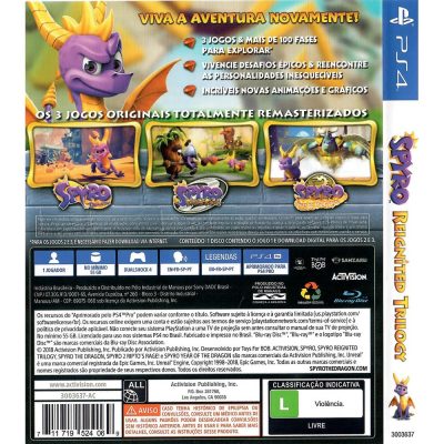 Spyro Reignited Trilogy Ps4 (Jogo Mídia Física)