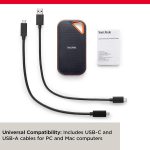 Ssd Externo Portátil - Sandisk Extreme Pro Portable 2Tb Up To 2000Mb/S (Sdssde81-2T00-G25) + Brinde Case