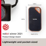 Ssd Externo Portátil - Sandisk Extreme Pro Portable 2Tb Up To 2000Mb/S (Sdssde81-2T00-G25) + Brinde Case