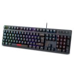 Teclado Gamer Mecânico Multilaser Gk-500, Led Rainbow, Switch Blue, Abnt2, Black, Tc257 Teclado Gamer Mecânico Multilaser Gk-500, Led Rainbow, Switch Blue, Abnt2, Black, Tc257