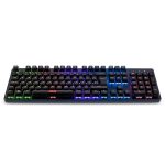Teclado Gamer Mecânico Multilaser Gk-500, Led Rainbow, Switch Blue, Abnt2, Black, Tc257 Teclado Gamer Mecânico Multilaser Gk-500, Led Rainbow, Switch Blue, Abnt2, Black, Tc257