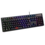 Teclado Gamer Mecânico Multilaser Gk-500, Led Rainbow, Switch Blue, Abnt2, Black, Tc257 Teclado Gamer Mecânico Multilaser Gk-500, Led Rainbow, Switch Blue, Abnt2, Black, Tc257