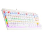Teclado Gamer Mecânico Redragon Dark Avenger Lunar K568w-R, Rainbow, Switch Black, Abnt2, White Teclado Gamer Mecânico Redragon Dark Avenger Lunar K568w-R, Rainbow, Switch Black, Abnt2, White