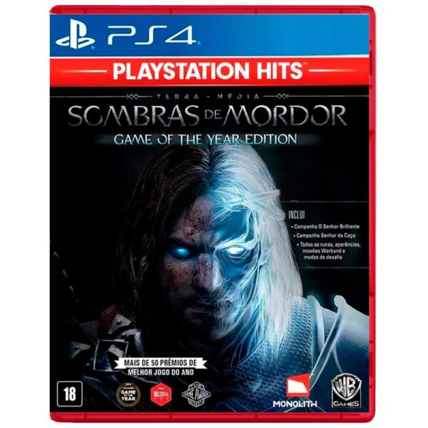 Terra Media Sombras De Mordor Game Of The Year Playstation Hits Ps4