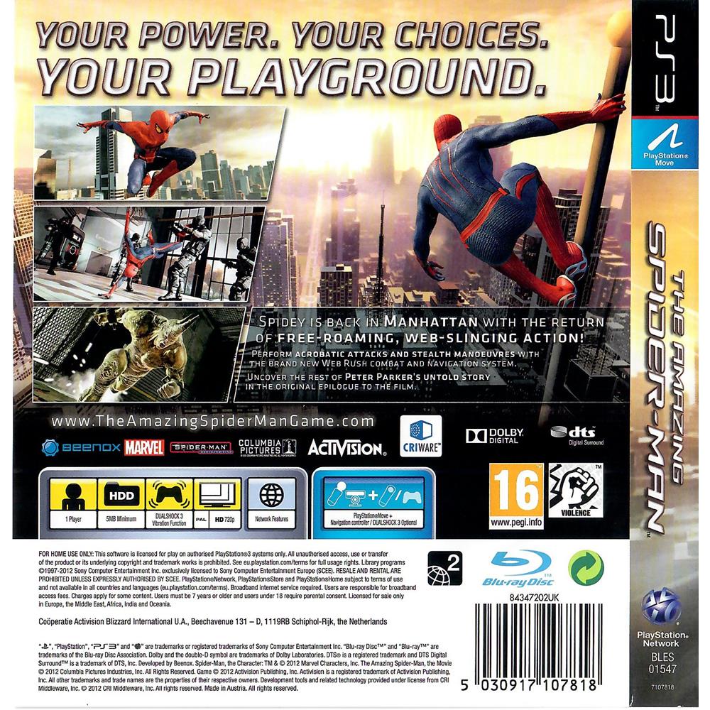 The Amazing Spider-Man - PS3 (SEMI-NOVO)