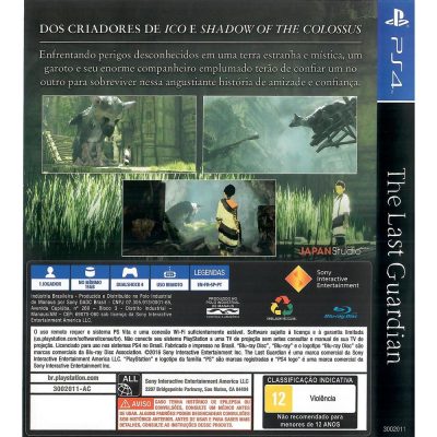 The Last Guardian Ps4 (Jogo Mídia Física)