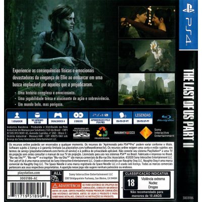 The Last Of Us Parte Ii Ps4 (Jogo Mídia Física)