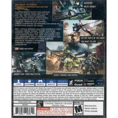 The Surge Ps4 (Jogo Mídia Física)