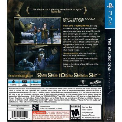The Walking Dead Season Two Ps4 (Jogo Mídia Física)