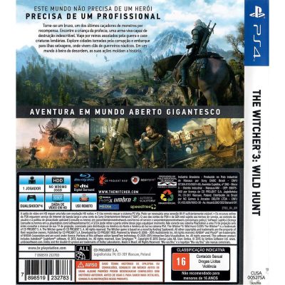 The Witcher 3 Wild Hunt Ps4 #4 (Jogo MÃdia FÃsica)