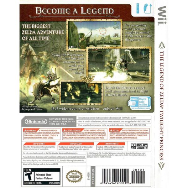 The Legend Of Zelda Twilight Princess Nintendo Wii #1 (Jogo Mídia Física)
