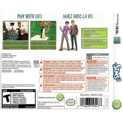 The Sims 3 Nintendo 3Ds (Jogo Mídia Física)