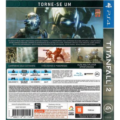 Titanfall 2 Ps4 (Jogo MÃdia FÃsica)