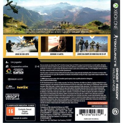 Tom Clancys Ghost Recon Wildlands Xbox One (Jogo Mídia Física)