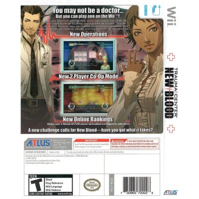 Trauma Center New Blood Nintendo Wii (Jogo Mídia Física)