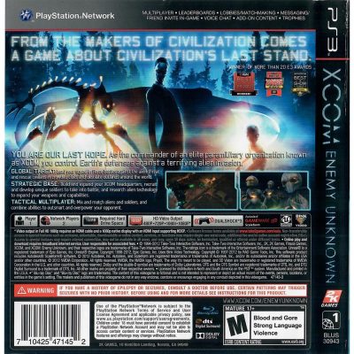 Xcom Enemy Unknown Ps3
