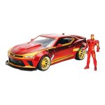Carro Miniatura Chevy Camaro 1:24 + Iron Man Figure - Jada Metals
