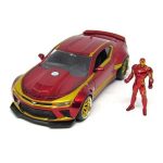 Carro Miniatura Chevy Camaro 1:24 + Iron Man Figure - Jada Metals